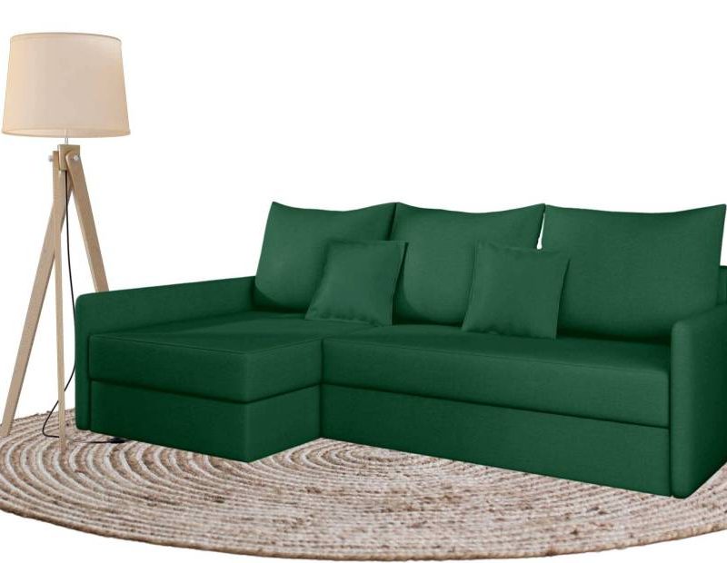 Mała lewa rogówka z funkcją spania arkadia 2 narożnik rozkładana